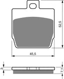 Goldfren AD Brake Pads: AD128 ≈ FA268 / VD960 / FDB2062 / SBS731