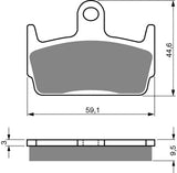 Goldfren AD Brake Pads: AD131 ≈ FA234 / FA269 / VD962 / SBS710
