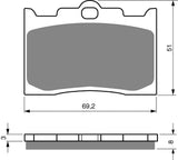 Goldfren AD Brake Pads: AD132 ≈ FA216 / FA216/3 / FDB2040 / SBS678 / SBS662