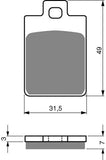 Goldfren AD Brake Pads: AD142 ≈ FA255 / VD995 / FDB2037 / SBS712