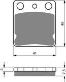 Goldfren AD Brake Pads: AD144 ≈ FA054 / VD120 / FDB250 / SBS536