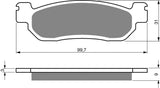 Goldfren AD Brake Pads: AD146 ≈ FA275 / SBS728