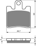 Goldfren AD Front Brake Pads Set: Suzuki AN250 AN 250 (1998-2002)