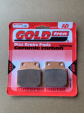 Goldfren AD Rear Brake Pads: Honda CB450 CB 450 (1989-1992)