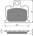 Goldfren AD Front Brake Pads: Yamaha XJ550 XJ 550 (1981-1983)