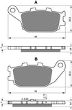 Goldfren AD Rear Brake Pads: Honda NSS250 NSS 250 (2001-2004)