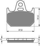 Goldfren AD Brake Pads: AD158 ≈ FA162 / / SBS659