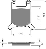 Goldfren AD Brake Pads: AD159 ≈ FA050 / FDB213 / SBS532
