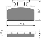 Goldfren AD Brake Pads: AD161 ≈ FA151 / VD150