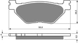 Goldfren AD Brake Pads: AD165 ≈ FA319/2 / VD269/2 / FDB2126 / FDB2156 / SBS769 / SBS768