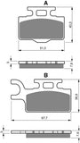 Goldfren AD Brake Pads: AD167 ≈ FA302 / VD440 / FDB2110SG / SBS752