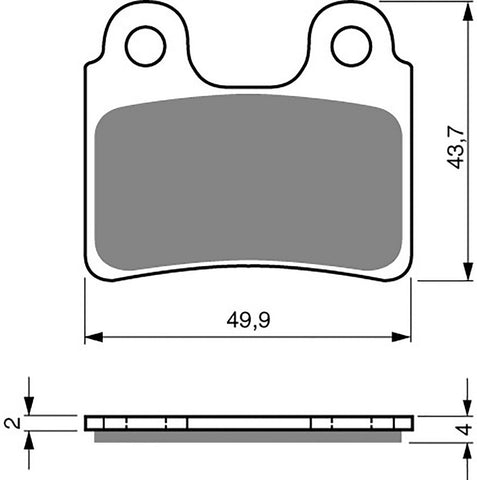 Goldfren AD Brake Pads: AD168 ≈ FA303 / VD9001 / FDB2109 / SBS802