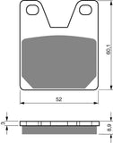 Goldfren AD Brake Pads: AD169 ≈ FA267 / SBS733