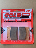 Goldfren AD Front Brake Pads: Suzuki RG250 RG 250 (1984)