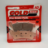 Goldfren AD Brake Pads: AD178 ≈ FA261 / VD165/2 / VD165/3 / FDB2073 / FDB2098 / SBS147 / SBS721 / SBS736 / SBS735