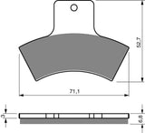 Goldfren AD Brake Pads: AD179 ≈ FA270 / VD963 / FDB2121 / SBS755