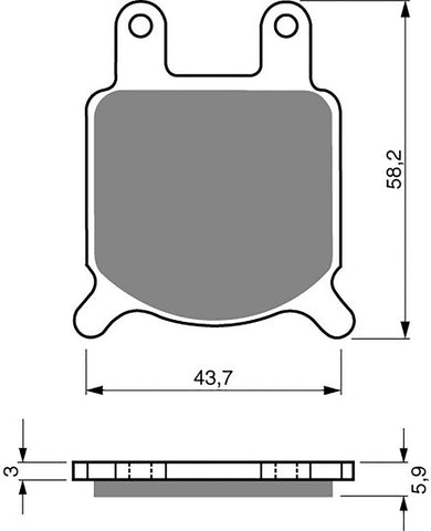 Goldfren AD Brake Pads: AD184 ≈ FA076 / VD928 / SBS560