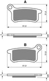 Goldfren AD Brake Pads: AD185 ≈ FA357 / VD9006 / FDB2157 / SBS783
