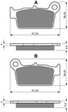 Goldfren AD Rear Brake Pads: Suzuki RM250 RM 250 (2009)