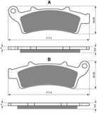 Goldfren AD Brake Pads: AD193 ≈ FA324 / VD9017 / FDB2105 / SBS761