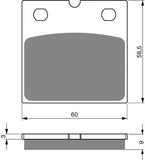 Goldfren AD Brake Pads: AD197 ≈ FA077