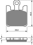 Goldfren AD Brake Pads: AD200 ≈ FA369/4 / VD354 / FDB2164 / SBS788