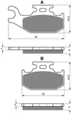 Goldfren AD Brake Pads: AD205 ≈ FA317 / VD276 / VD979 / FDB2149 / SBS767