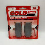 Goldfren AD Brake Pads: AD206 ≈ FA366 / / FDB2163 / SBS789