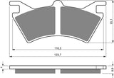 Goldfren AD Brake Pads: AD208 ≈ FA313R / VD973 / SBS757