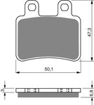 Goldfren AD Rear Brake Pads: Yamaha DT50 DT 50 (2003-2008)