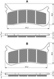 Goldfren AD Brake Pads: AD212 ≈ FA406
