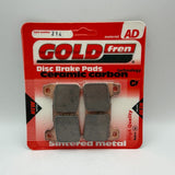 Goldfren AD Brake Pads: AD214 ≈ FA390 / VD170 / FDB2181 / SBS809