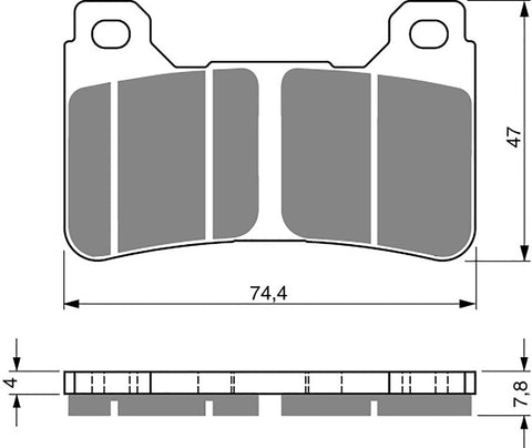 Goldfren AD Brake Pads: AD214 ≈ FA390 / VD170 / FDB2181 / SBS809