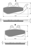 Goldfren AD Brake Pads: AD215 ≈ FA374 / FDB2147