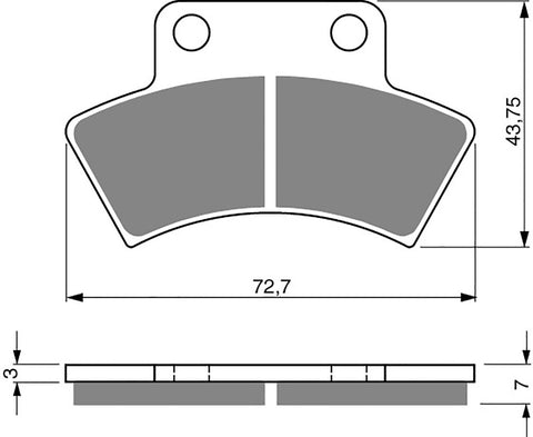Goldfren AD Brake Pads: AD216 ≈ FA232 / VD950