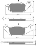 Goldfren AD Brake Pads: AD221 ≈ FA343 / VD167 / FDB2143 / SBS784