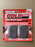 Goldfren AD Brake Pads: AD222 ≈ FA348 / VD268 / FDB2150 / SBS770