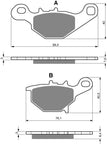 Goldfren AD Rear Brake Pads: Suzuki RM85 RM 85 (2005-2013)