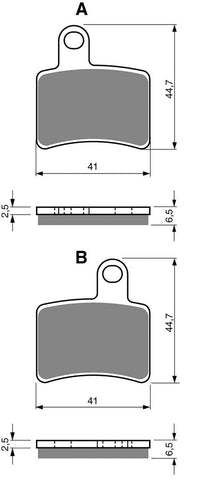 Goldfren AD Brake Pads: AD228 ≈ FA403 / SBS896