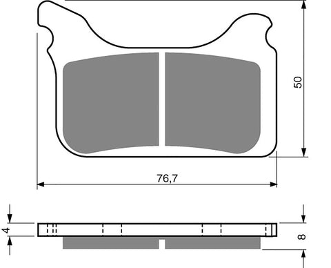 Goldfren AD Brake Pads: AD231 ≈ FA405 / VD9030