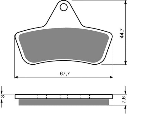 Goldfren AD Brake Pads: AD232 ≈ FA271 / VD965 / FDB2175 / SBS758