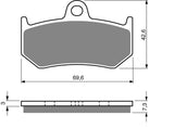 Goldfren AD Brake Pads: AD235 ≈ FA320 / VD998 / FDB2198 / SBS763