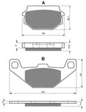 Goldfren AD Brake Pads: AD237 ≈ FA297 / VD9019 / FDB2129 / SBS745