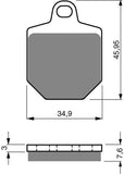 Goldfren AD Brake Pads: AD238 ≈ FA433/4