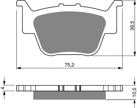 Goldfren AD Brake Pads: AD243 ≈ FA373 / VD171 / FDB2182 / SBS813