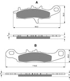 Goldfren AD Brake Pads: AD245 ≈ FA342 /