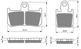 Goldfren AD Brake Pads: AD246 ≈ FA442/4 / VD277 / FDB2217 / SBS839