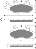 Goldfren AD Brake Pads: AD247 ≈ FA214/2 / VD340 / SBS638