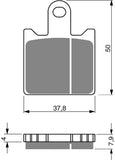 Goldfren AD Brake Pads: AD249 ≈ FA417/4 / VD444 / FDB2220 / SBS838