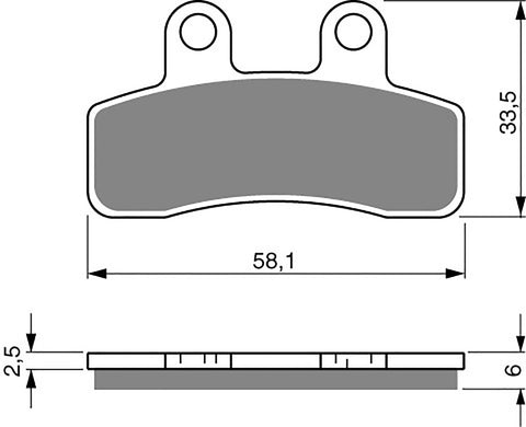 Goldfren AD Brake Pads: AD250 ≈ FA448